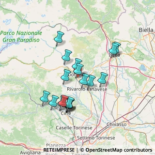 Mappa Sopra il BrikoOk, 10075 Valperga TO, Italia (12.86444)