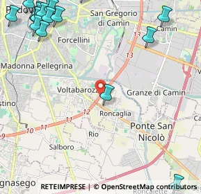 Mappa Roncaglia, 35020 Ponte San Nicolò PD, Italia (3.49278)