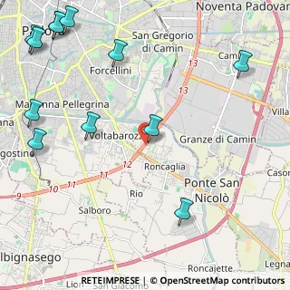 Mappa Roncaglia, 35020 Ponte San Nicolò PD, Italia (3.175)