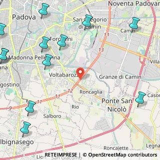 Mappa Roncaglia, 35020 Ponte San Nicolò PD, Italia (3.44833)