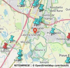 Mappa Via Camillo Benso Conte di Cavour, 20089 Rozzano MI, Italia (2.865)