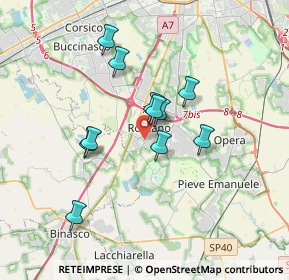 Mappa Via Camillo Benso Conte di Cavour, 20089 Rozzano MI, Italia (2.84455)