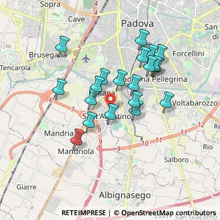 Mappa Via Caravaggio, 35020 Sant'Agostino PD, Italia (1.623)
