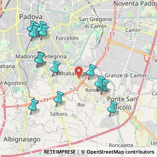 Mappa Via G Carducci, 35020 Ponte San Nicolò PD, Italia (2.40143)