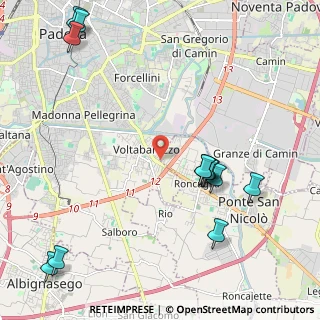 Mappa Via G Carducci, 35020 Ponte San Nicolò PD, Italia (2.74333)