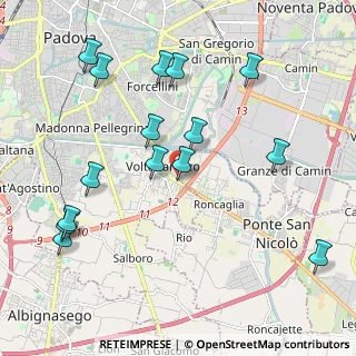 Mappa Via G Carducci, 35020 Ponte San Nicolò PD, Italia (2.28667)