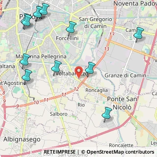 Mappa Via G Carducci, 35020 Ponte San Nicolò PD, Italia (3.0325)