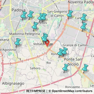 Mappa Via G Carducci, 35020 Ponte San Nicolò PD, Italia (2.48667)