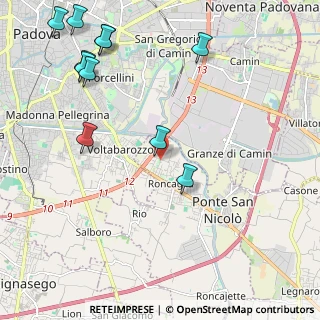 Mappa Via Silvio Pellico, 35020 Ponte San Nicolò PD, Italia (2.70818)