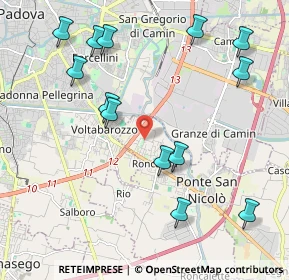 Mappa Via Silvio Pellico, 35020 Ponte San Nicolò PD, Italia (2.35)