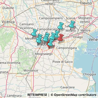 Mappa Via Silvio Pellico, 35020 Ponte San Nicolò PD, Italia (8.61)