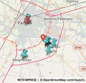 Mappa Via Silvio Pellico, 35020 Ponte San Nicolò PD, Italia (2.665)