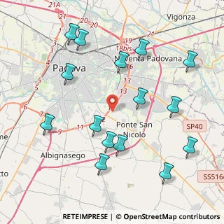 Mappa Via Silvio Pellico, 35020 Ponte San Nicolò PD, Italia (4.59733)