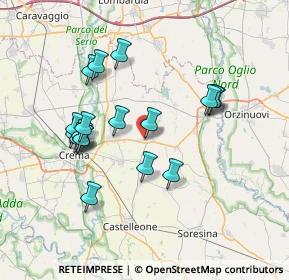 Mappa Via Aldo Moro, 26014 Romanengo CR, Italia (6.86)