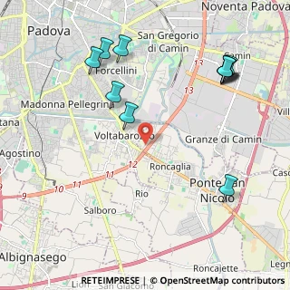 Mappa Via Antonio Norbiato, 35020 Ponte San Nicolò PD, Italia (2.49364)