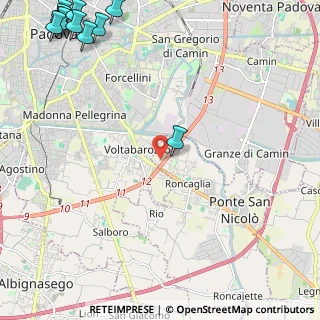 Mappa Via Antonio Norbiato, 35020 Ponte San Nicolò PD, Italia (3.74364)