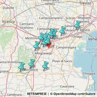 Mappa Via G. Rossa, 35020 Ponte San Nicolò PD, Italia (11.70167)