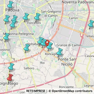 Mappa Via G. Rossa, 35020 Ponte San Nicolò PD, Italia (2.942)
