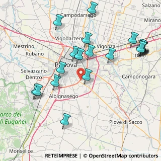 Mappa Via G. Rossa, 35020 Ponte San Nicolò PD, Italia (9.5095)