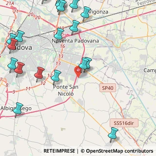 Mappa Via Ruffina, 35020 Villatora PD, Italia (6.2485)