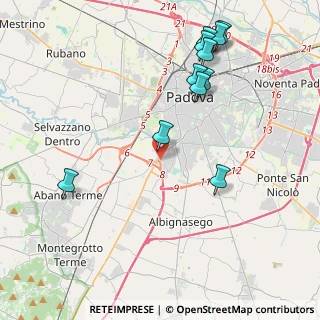 Mappa Via Cristoforo Colombo, 35020 Albignasego PD, Italia (4.60273)