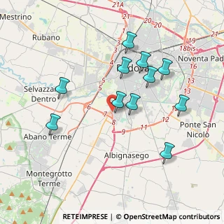 Mappa Via Cristoforo Colombo, 35020 Albignasego PD, Italia (3.65545)