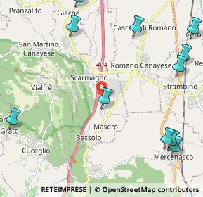 Mappa Via Masero, 10010 Scarmagno TO, Italia (3.1025)