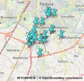Mappa Via V. Alfieri, 35125 Padova PD, Italia (1.2875)