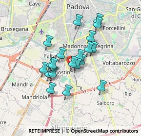 Mappa Via V. Alfieri, 35125 Padova PD, Italia (1.3855)
