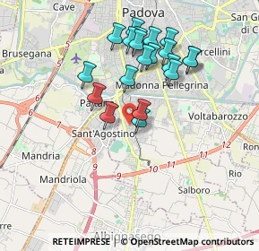 Mappa Via V. Alfieri, 35125 Padova PD, Italia (1.6925)