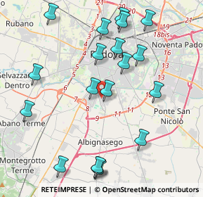 Mappa Via V. Alfieri, 35125 Padova PD, Italia (4.56684)