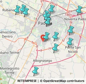 Mappa Via V. Alfieri, 35125 Padova PD, Italia (4.36867)