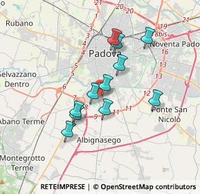 Mappa Via V. Alfieri, 35125 Padova PD, Italia (2.88636)