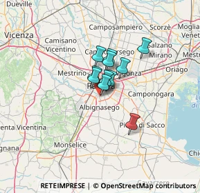 Mappa Via V. Alfieri, 35125 Padova PD, Italia (6.99455)