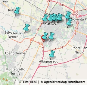 Mappa Via Cristoforo Colombo, 35030 Albignasego PD, Italia (3.84714)