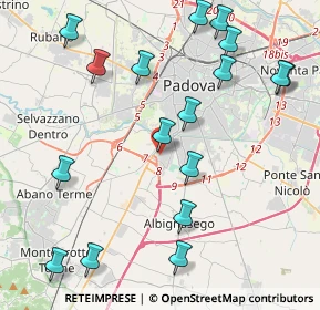 Mappa Via Cristoforo Colombo, 35030 Albignasego PD, Italia (4.93412)