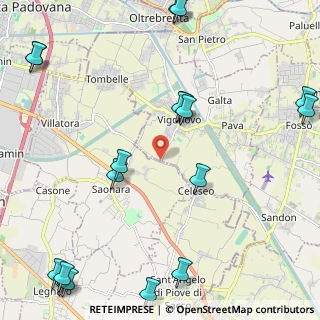 Mappa Via Villamora, 35020 Saonara PD, Italia (3.14222)