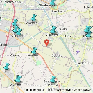 Mappa Via Villamora, 35020 Saonara PD, Italia (3.09125)