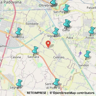 Mappa Via Villamora, 35020 Saonara PD, Italia (3.035)