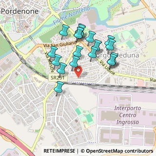 Mappa Via Azzano Decimo, 33170 Pordenone PN, Italia (0.412)