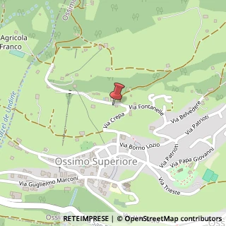 Mappa Via Fontanelle, 1, 25050 Ossimo, Brescia (Lombardia)