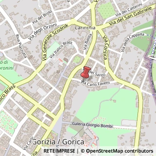 Mappa Via Favetti Carlo, 8, 34170 Gorizia, Gorizia (Friuli-Venezia Giulia)