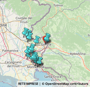 Mappa Via Zorutti, 34170 Gorizia GO, Italia (12.4625)