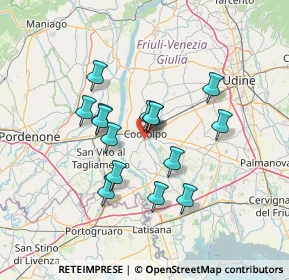 Mappa Via G. O. Marinelli, 33033 Codroipo UD, Italia (11.12133)