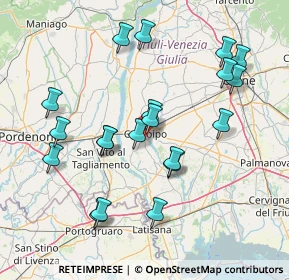 Mappa Via G. O. Marinelli, 33033 Codroipo UD, Italia (15.452)