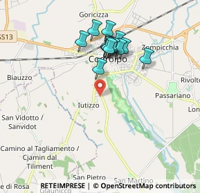Mappa Via G. O. Marinelli, 33033 Codroipo UD, Italia (1.60786)