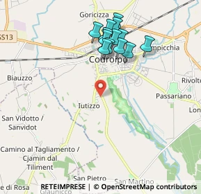 Mappa Via G. O. Marinelli, 33033 Codroipo UD, Italia (1.86538)