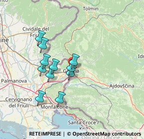 Mappa Via del Rafut, 34170 Gorizia GO, Italia (11.53636)