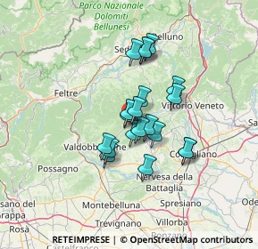 Mappa Via San Pietro, 31050 Miane TV, Italia (9.5355)