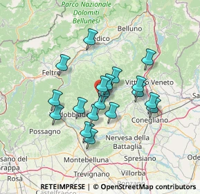 Mappa Via San Pietro, 31050 Miane TV, Italia (10.80579)